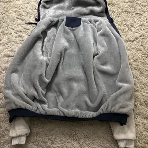 Cowboys Navy and Gray Full Zip Jacket Drawstring Hoodie Size M thumbnail 5