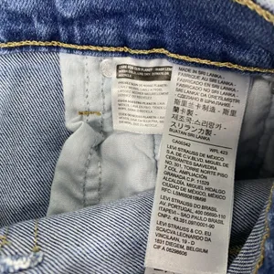 Levis Jeans Womens W25 L26 Blue Wedgie Straight High Rise Button Fly Denim‎ thumbnail 10