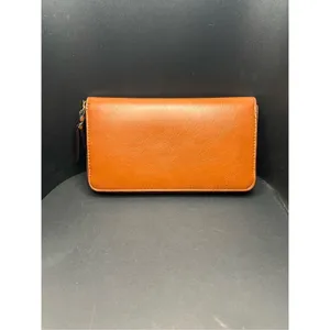 Universal Threads Tan Brown Faux Leather Full Zip Clutch Wallet thumbnail 2
