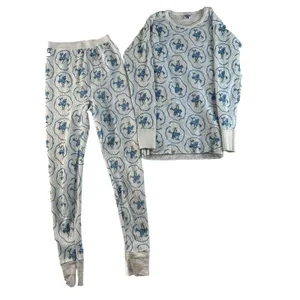 Vintage HEALTHKNIT Small Womens Long John Thermal 2 Pc Set Top Bottom Floral USA thumbnail 2