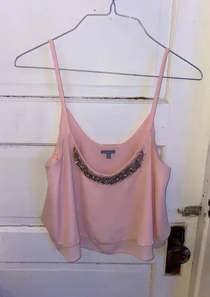 Pink Sheer Tank thumbnail 1