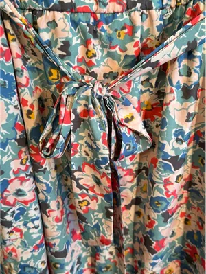 Motherhood Maternity floral sleeveless ruffle dress, size Large thumbnail 3