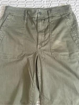 Madewell Olive High-Rise Utility Ankle Pants thumbnail 6