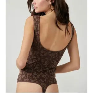 Free People PRINTED CLEAN LINES Clean Lines Bodysuit Size M/L thumbnail 2