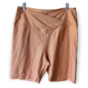 Aerie Offline Bike Shorts High Rise Real‎ Me Metallic Copper Ribbed Size small thumbnail 1