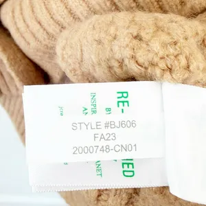 J. Crew Tan Cable Knit Stretch Cardigan Sweater Sz L thumbnail 4