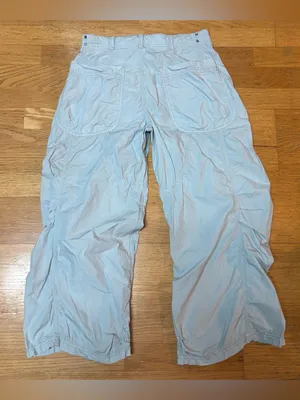 Anthropologie Pilcro Parachute Curve Barrel Wide Leg Cotton Coastal Pants 27 thumbnail 5
