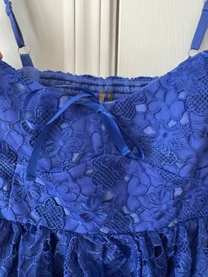 Anthropologie Ruffle-Strap Corset Lace Mini Dress, Size S thumbnail 8