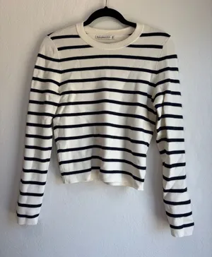 Abercrombie striped sweater preppy nautical beachy thumbnail 1