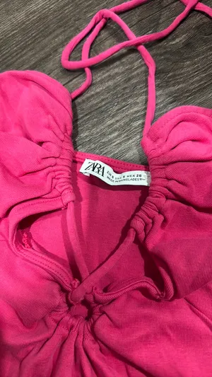 ZARA Pink Dress Mini thumbnail 2