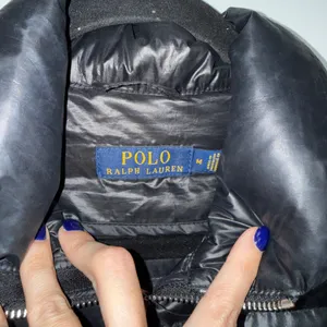 Polo Ralph Lauren Puffer Jacket Women Medium Black Excellent Down Quilted Coat thumbnail 2