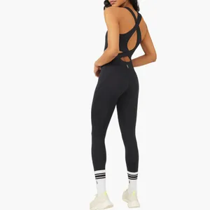 NWT Free People FP Movement Back It Up Jumpsuit Small, BLACK thumbnail 4