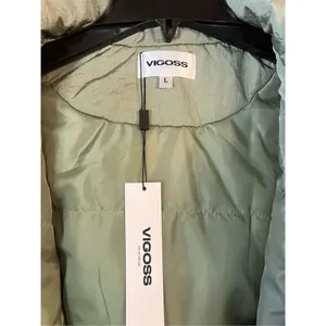 Vigoss Womens Jacket Hooded Size Large Sage Green nwt (3677) thumbnail 3