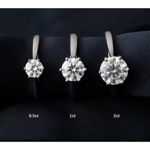 Boutique 1Ct Solitaire Platinum 925 Simulated Diamond Engagement Wedding Ring, Size 8‎ thumbnail 9