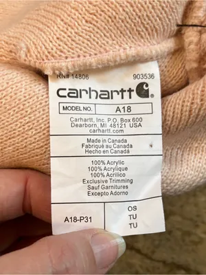 NWT Carhartt A18 Acrylic Watch Hat OS thumbnail 4
