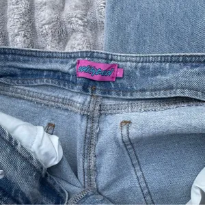 Edikted Wide Leg Jeans Women’s L Light Wash High Rise Button Fly Denim thumbnail 16