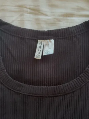 H&M Black Long Sleeve Top Ribbed thumbnail 3