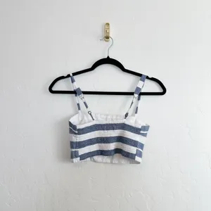 Abercrombie & Fitch | Vintage Y2K 100% Cotton Striped Cropped Tank Top‎ thumbnail 2