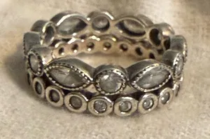 Pandora Alluring Brilliant Marquise Stackable Rings thumbnail 1