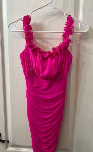 Hello Molly Bright Pink Dress thumbnail 1