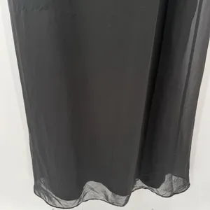 Azazie Tayla Dress Size 14 Bridesmaid Black Chiffon V-Back Side Boning Wedding thumbnail 12