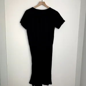 Veronica Beard Pima Cotton Ruched Black Mini Dress Womens Small thumbnail 4