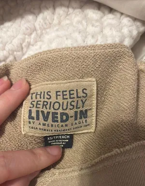 Aerie Cream Off The Shoulder Sweater thumbnail 2