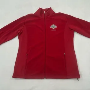 Philadelphia Phillies MLB World Series 2008 Red Full Zip Fleece Jacket Women XL thumbnail 2