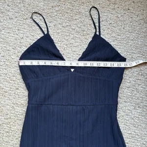 H&M Navy Blue Cocktail Dress Size 8 thumbnail 5