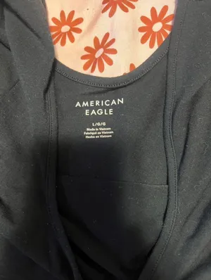 Black American Eagle Bodysuit Outfitters Women’s thumbnail 2
