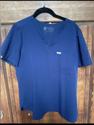 FIGS Technical Collection Women’s Navy Catarina Scrub Top, size L thumbnail 1
