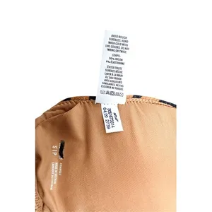 Aerie Zebra Tan Removable Pad Tie Back Bikini Swimwear Top SMALL Animal‎ Print thumbnail 3