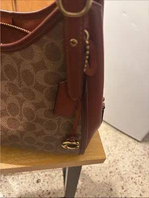 COACH Lori Shoulder Bag Tan Rust Signature Canvas Shoulder Bag C4825 thumbnail 3
