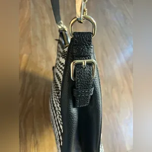 kate spade Black and White Woven Shoulder Bag thumbnail 3