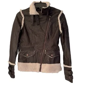 Affliction Black Premium Flight Jacket Women’s Brown Size XS thumbnail 2