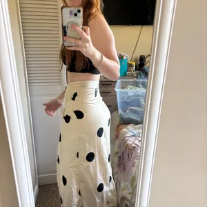Future Collective x Jenny K. Lopez Faux Wrap Polkadot Midi Skirt Size 2 thumbnail 6