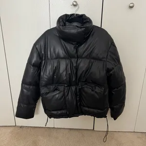 Missguided faux leather puffer thumbnail 6
