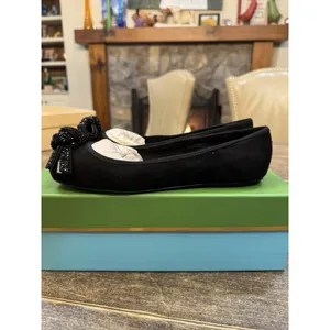 Kate Spade New York Women's Freya Ballet Flat Black Suede Women's‎ Size 7! thumbnail 5
