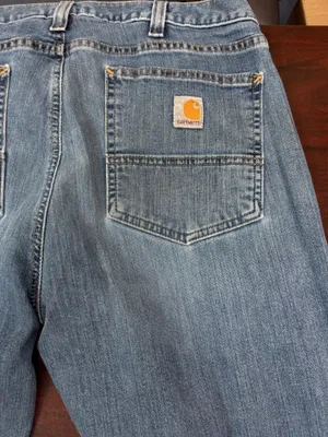 Carhartt Mens Rugged Flex Relaxed Fit Low Rise 5-Pocket Tapered Jean Size 34x32 thumbnail 6