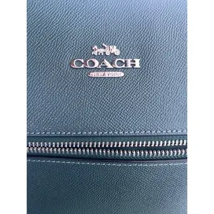 Coach Gallery Tote‎ Crossgrain Leather Shoulder Bag Purse 79608 Dark Teal thumbnail 7
