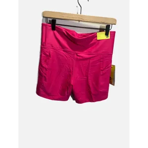 All in Motion Bike Shorts M‎ Pink Effortless Support Pocketed High Rise 6" Gym thumbnail 6