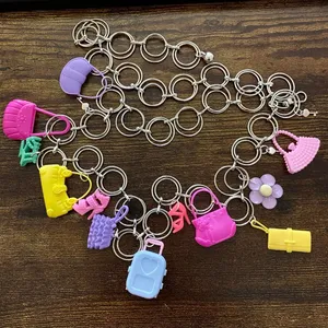Harajuku Y2K Dopamine Dollcore Handmade Chain Belt, Fits 21-40 Inches, X7GA1408 thumbnail 6
