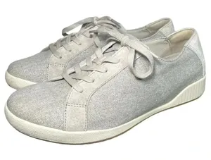 Dansko Olisa Women 8.5 Lace Up Canvas Beige Sneakers Casual Minimalist Walking‎ thumbnail 1