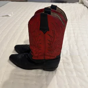 Seychelles Kids Red and Black Western Boots thumbnail 3