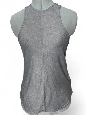 Lululemon Swiftly Tech Gray Striped Racerback Tank Top Women's Size S/M Athletic thumbnail 1