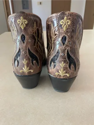 Myra Tentor Western Leather Side V Cutout Ankle Boots Coastal Cowgirl Size US 8 thumbnail 10
