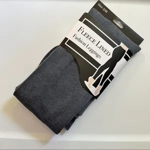 Fleece Lined Denim‎ Effect Leggings nwt Blue thumbnail 2
