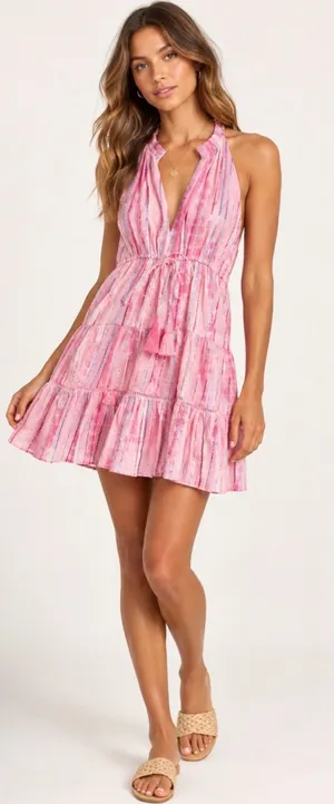 Saylor Rheta Dress - Pink XS thumbnail 1