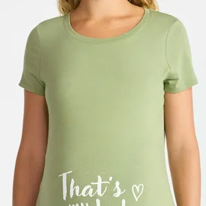 Time and Tru Women’s Maternity Graphic Tee with Short Sleeves thumbnail 9