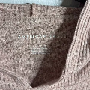 American Eagle Women Beige Hoodie Sweater Pullover Top Size Medium.‎ thumbnail 4